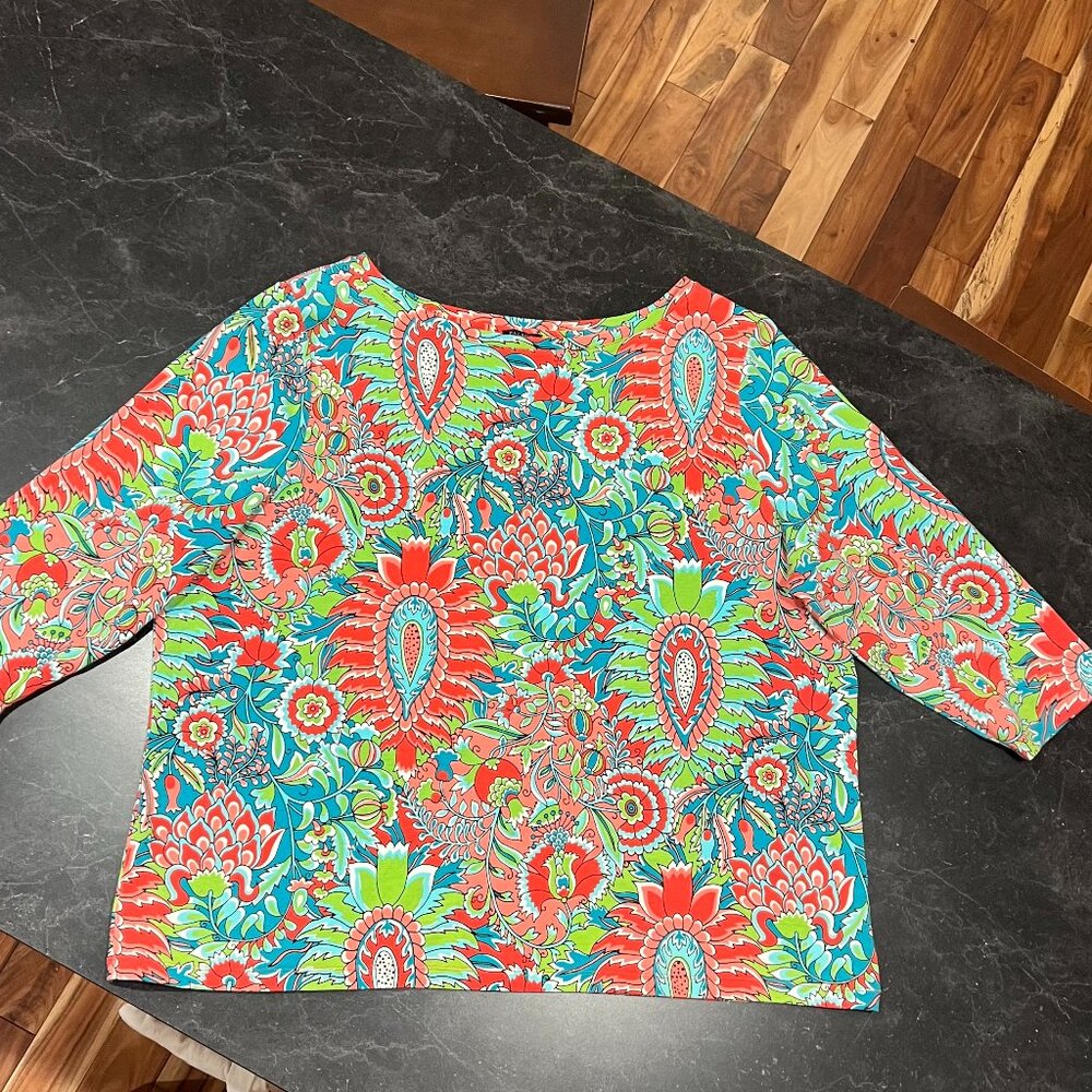 Talbots Floral Top - Like New